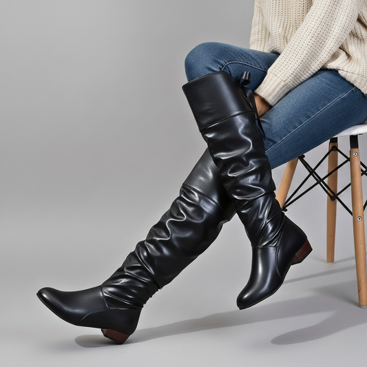 VERONICA LEATHER BOOTS