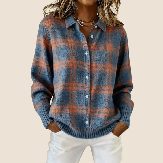 VIVIENNE RETRO CHECK SWEATER