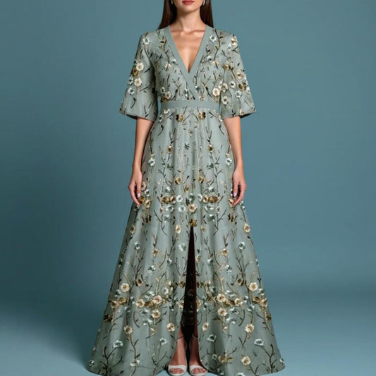 MARISA ELEGANT FLORAL DRESS