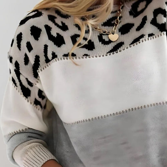 VELORA LEOPARD LUXE SWEATER